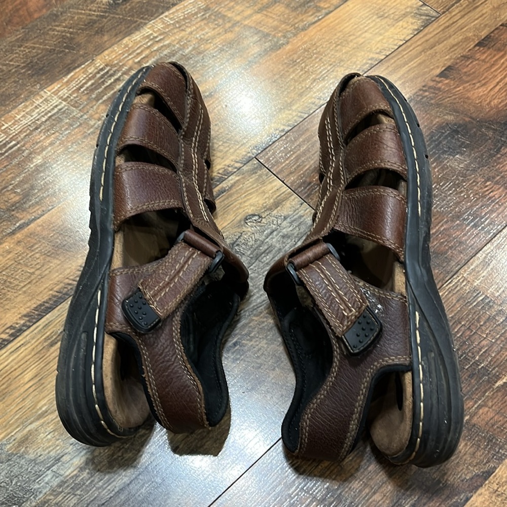 Dr. Scholl's Dark Brown Men's Sandals - Picture 4 of 7
